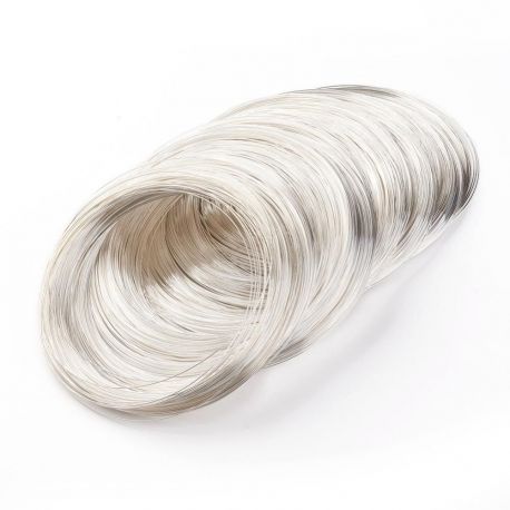 Draht mit Speicher für Halskette, 0,60 mm, ~ 10 Ringe 1 Beutel MD2016