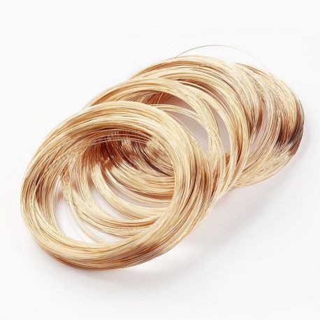 Draht mit Speicher für Halskette, 0,60 mm, ~ 10 Ringe 1 Beutel MD2019