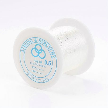 Robuster elastischer Gummi, 0,60 mm, Spule ~ 100 Meter 1 Spule VV0700