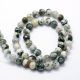 Natural Aat beads, 6 mm., 1 strand AK1525