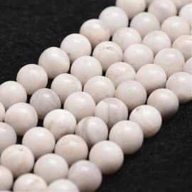 Natural Aat beads, 8 mm., 1 strand 