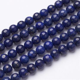 Looduslikud Lapis Lazuli helmed, 6 mm., 1 haruga AK1517