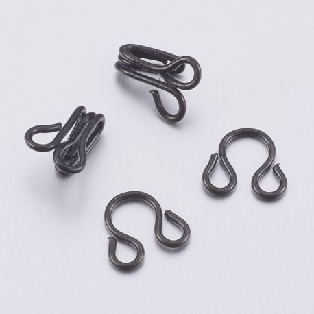 Metallist keelekinnitus, 13x7 mm., 10 komplekti 1 kott MD2024