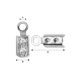 Klemmdüse für Kabel 925, 8,6x3,1x1,8 mm 4 Stck. SID0044