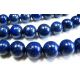 Lapis Lazuli bead thread, dark blue, Class A round shape 8 mm