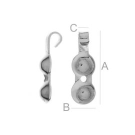 Ieskrūvējamais burbulis 925, 4 mm 4 vienības. SID0041