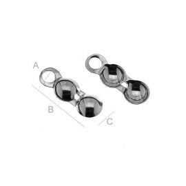 Nospiediet burbuļu 925 ar cilpu, 4 mm 4 gab. SID0042