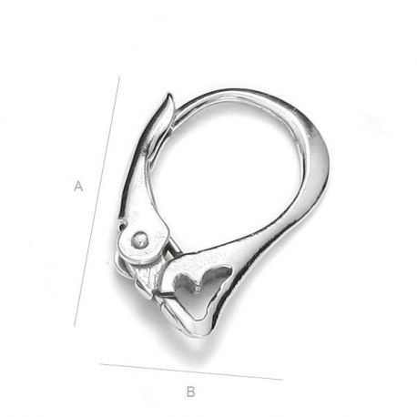 Earring hooks 925, 16x10 mm 1 pair SID0034