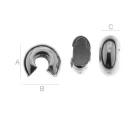 Klips korektors 925, 5,8x5,7 mm 4 gab. SID0049