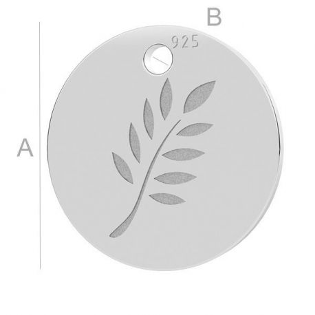 Anhänger 925, 10x0,5 mm 1 Stck. SID0004