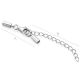 Finishing part for cable with carbine and extension chain 925, set 1 SID0053