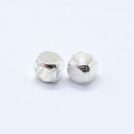 Brass spacer "Cube", 3x3x3 mm, 10 pcs., 1 bag