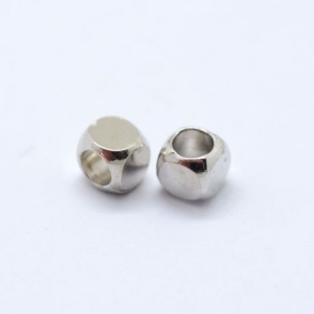 Messingist vaherõngas "Cube", 3x3x3 mm, 10 tk, 1 kott II0432