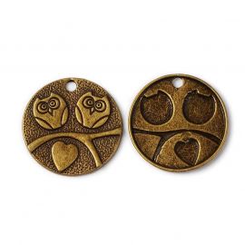 Öökulli ripats, 25x2 mm, 2 tk, 1 kott MD2049