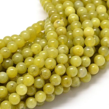 Peridote beads, 4 mm, 1 strand AK1547