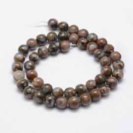 Natural African Opal beads, 8 mm, 1 strand 