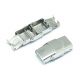 Stainless steel 304 clock type cuticle clasp, 26x13 mm, 2 pcs., 1 bag MD2031