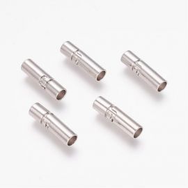 Brass swivel with spring cuticle clasp, 17x5 mm, 2 pcs., 1 bag