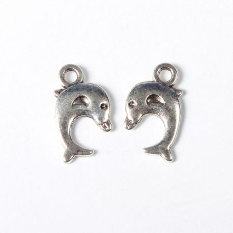 Anhänger "Dolphin", 16x9 mm, 4 Stk., 1 Beutel MD2033