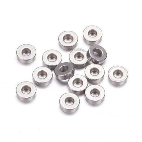 Nerūsējošā tērauda 304 starplikas gredzens, 7x2 mm, 10 gab., 1 maiss II0440