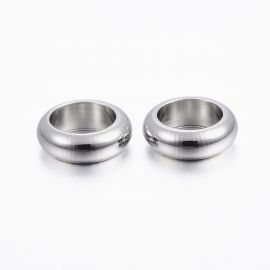 Stainless steel 304 closed jump rings, 6x2 mm, 10 pcs., 1 bag