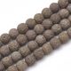 Natural lava beads, 8-8.5 mm, 1 strand KK0306