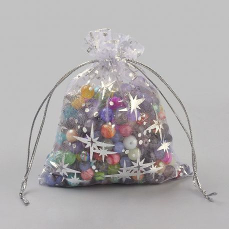 Organza kotid, 12x9 cm, 5 pakki, 1 pakk DEKO298