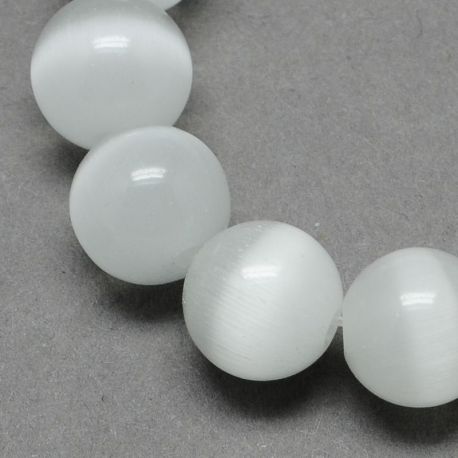 Katzenauge Perlen, 8 mm, 1 Strang AK1566