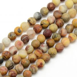 Natural Aat beads, 8 mm, 1 strand 