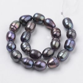 Freshwater pearls, 7-10x5-7 mm, 1 strand