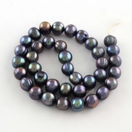 Freshwater pearls, 7-10x8-9 mm, 1 strand
