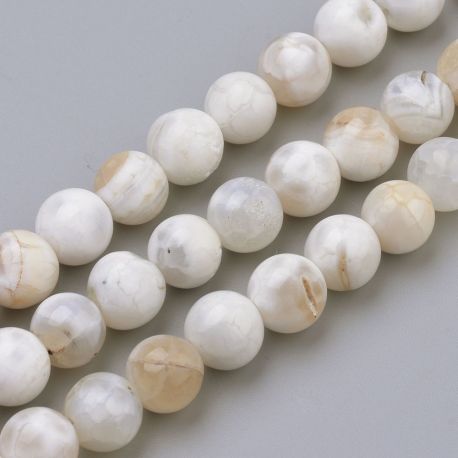 Agate beads, 8 mm, 1 strand AK1554