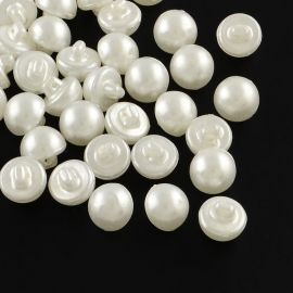 Acrylknopf "Perle", 12x11 mm, 5 Stk., 1 Beutel