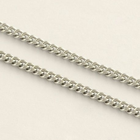Nerūdijančio plieno 304 grandinėlė, 2,7x2x0,5 mm, ~10 metrų, 1 ritė MD2066