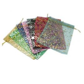 Organza bags, 19-20x14-15 cm, 5 pcs., 1 pack DEKO308