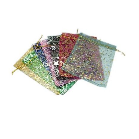 Organza bags, 19-20x14-15 cm, 5 pcs., 1 pack DEKO309
