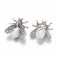 Naturaalse Houlito kiviklibuga Cikada pross, 38x36x8 mm, 1 tk MD2069