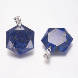 Dabiskais Lapis Lazuli kulons, 41x28x9 mm, 1 gab PK0058