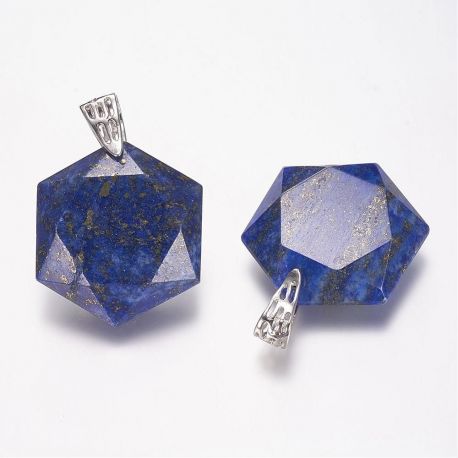 Dabiskais Lapis Lazuli kulons, 41x28x9 mm, 1 gab PK0058