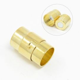 Brass magnetic clasp, 19x12 mm, 2 pcs., 1 bag
