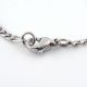Stainless steel 316 chain with carbine clasp, 3 mm, 1 pcs MD2078