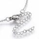 Stainless steel 304 chain with Zirconium pendant, 1 pcs MD2075