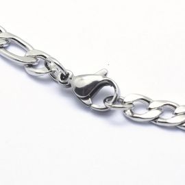 Stainless steel 304 chain with carbine clasp, 4 mm, 1 pcs MD2073