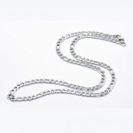 Stainless steel 304 chain with carbine clasp, 4 mm, 1 pcs