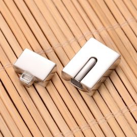 Stainless steel 304 magnetic clasp, 23x12x6 mm, 1 pcs