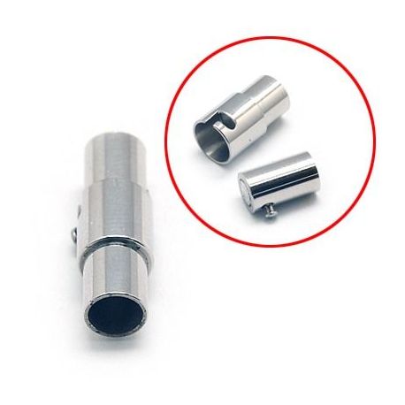 Edelstahl 304 Magnetverschluss mit zusätzlicher Verriegelung, 18x6 mm, 2 Stk MD2107