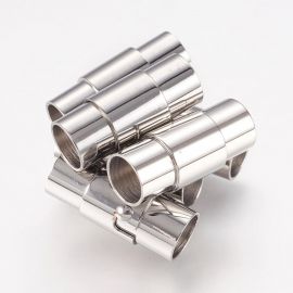 Edelstahl 304 Magnetverschluss mit zusätzlicher Verriegelung, 18x7 mm, 2 Stk MD2109