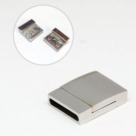 Stainless steel 304 magnetic clasp with additional locking, 23x17x6 mm, 1 pcs