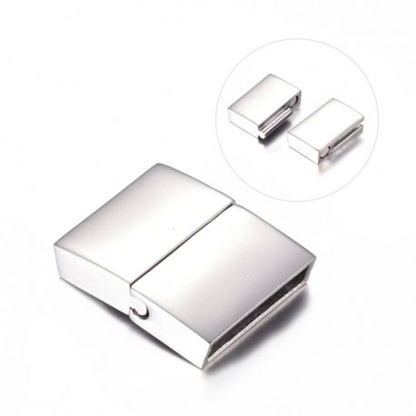 Stainless steel 304 magnetic clasp, 21x17x5 mm, pull-out sideways, 1 pcs MD2119