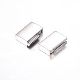Stainless steel 304 magnetic clasp, 21x17x5 mm, pull-out sideways, 1 pcs